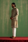 Yuvan Light Grey Bundi Set